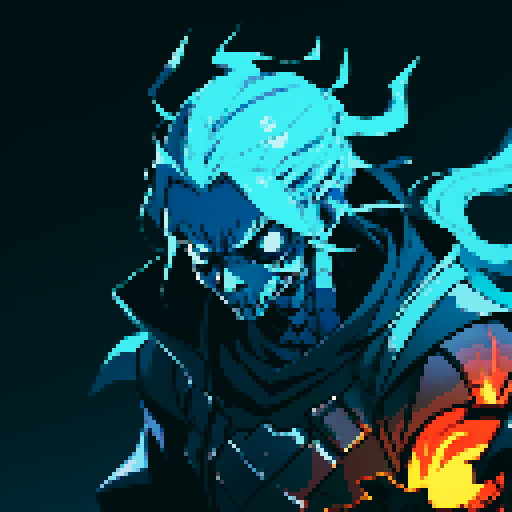 2D Sprite RPG platformer Skeletal warrior with skulls