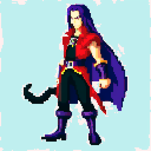 Evil character, full body sprite, Castlevania style 