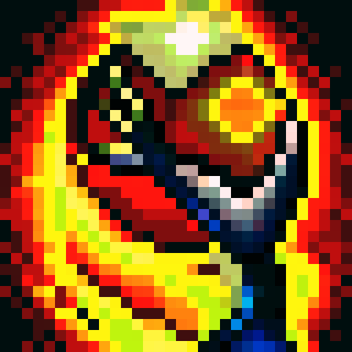 tower of flame, reference palette, game icon, 32x32 pixel art, RGB, skill art