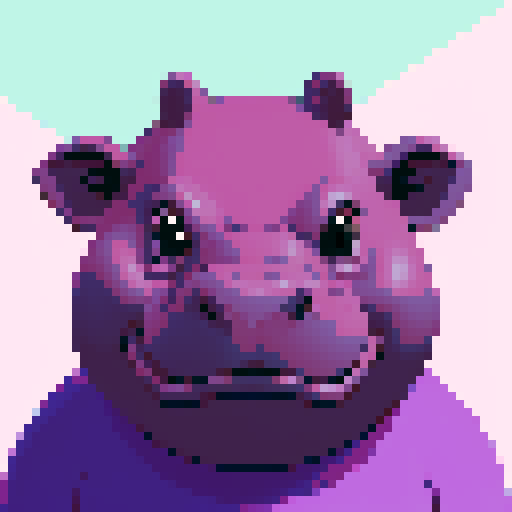hippo portrait