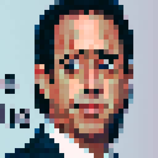 Jerry Seinfeld, iconic comedian, in a pixel art style, wearing his signature puffy shirt, with vibrant colors in sRGB