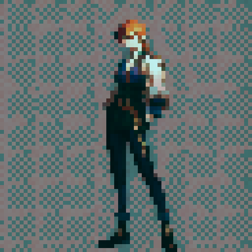 Make it look as though the character is walking across the 4 images