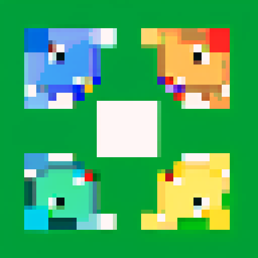 The four card suits, in colour, one in each quadrant of the image. Transparent background.