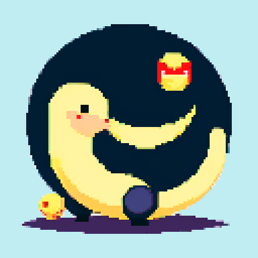 smiling crescent with legs, standing on ground