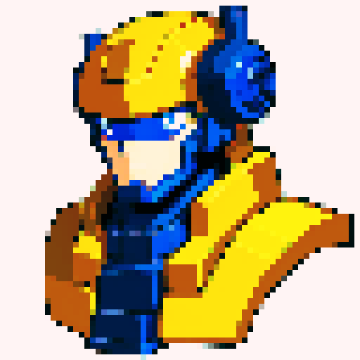 Big bulky robot suit. Anime style