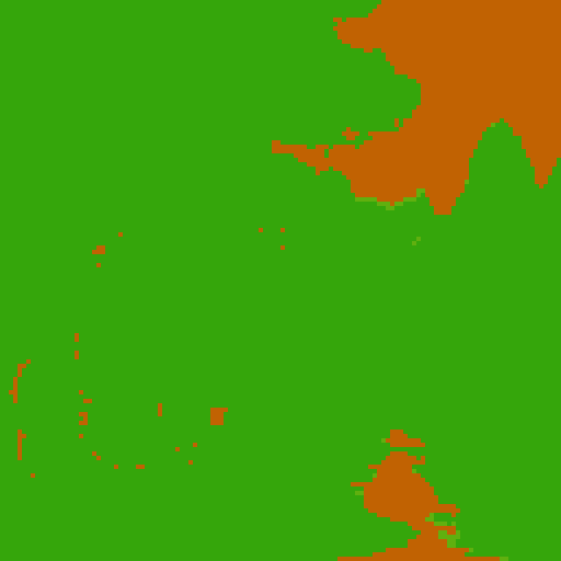 Generate a scene depicting a village under attack by night creatures for a game set in an apocalyptic world. The village should be nestled in a valley surrounded by dense forests and looming mountains, with a full moon casting an eerie glow over the landscape. Buildings should be ablaze, with flames licking the night sky and casting flickering shadows. the image should be 16:9 ratio and the colors used should be dark