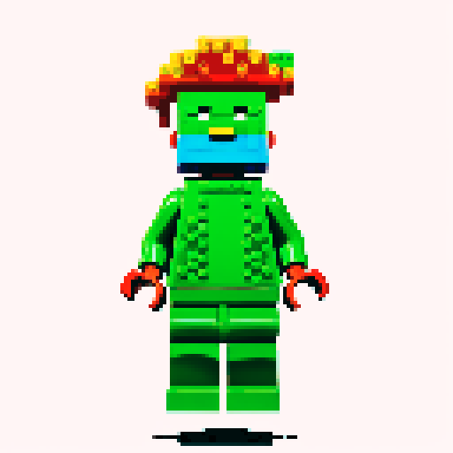 lego pixel, vibrant colors, blocky shapes, small plastic bricks, isometric perspective, retro video game, low resolution, 8-bit graphics, sharp edges, square grid, limited color palette, nostalgic feel, brick-built characters, iconic lego logo, digital recreation, detailed textures, crisp lines, simplified forms, nostalgic gaming vibes