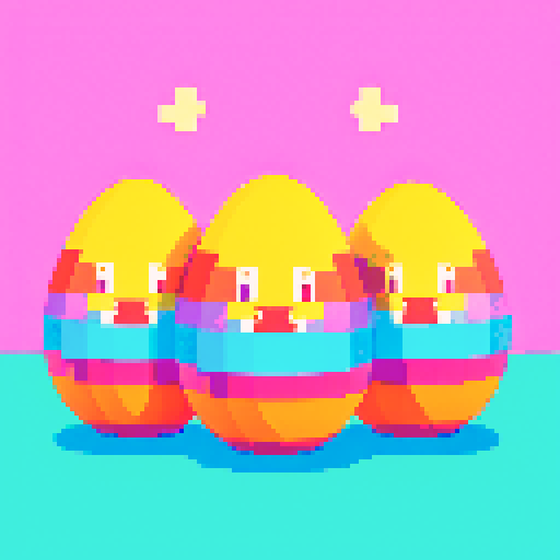 beautiful,colorful easter eggs