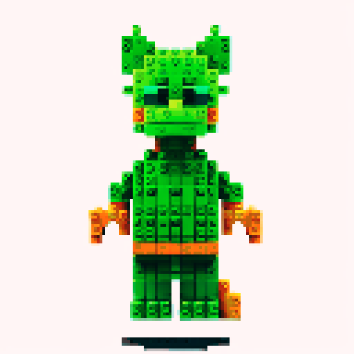 Grinch pixel lego 
