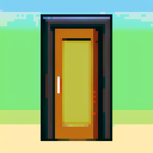 A door from The Backrooms opening