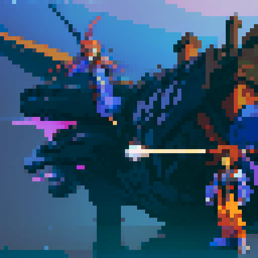 Xenogears-inspired male character, isometric angle, pixel art, sRGB, no background, neutral stance