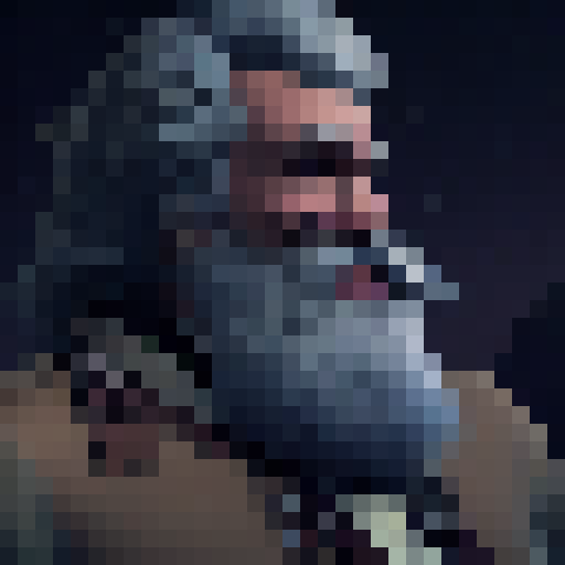 portrait cinematic The old man sat on his rocking chair and his long beard was wrapped around his neck like a scarf. With each rock, his beard twirled this way and that, the hair arranged in new patterns on his chest, a lot of detail, surreal, long curly beard down to the ground, animated cinematic space, super realistic 3D, cinematic lighting, graphics very great