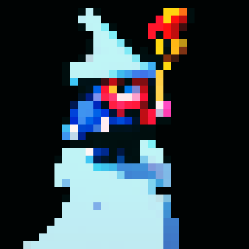 I need an idle animation for this 16x16 wizard
