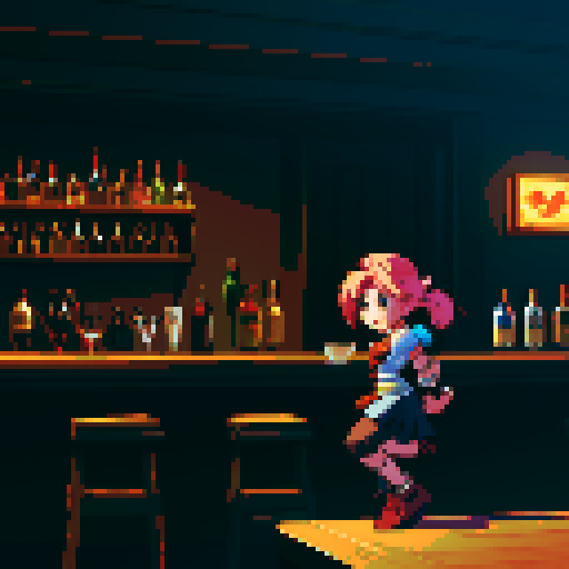 Bartender platformer game