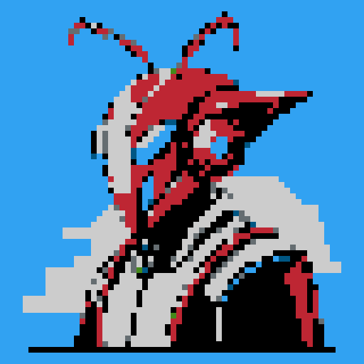 praying mantis helmet, retro 8-bit, intricate detailing, sharp angles, pixel art