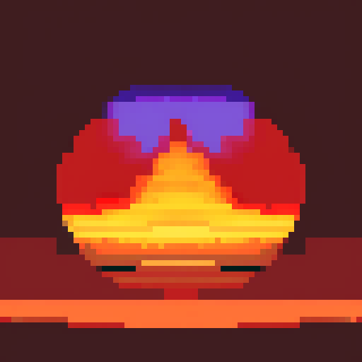 Sand dunes rippling in red light, hourglass motif, pixel art, sRGB