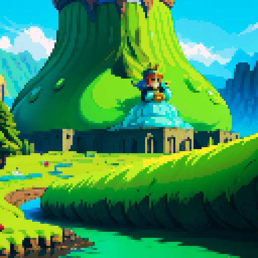 giant slime wearing crown