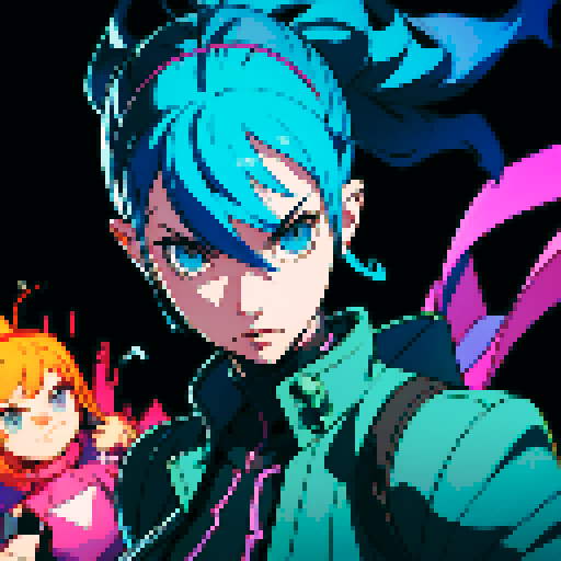 2D persona battle background