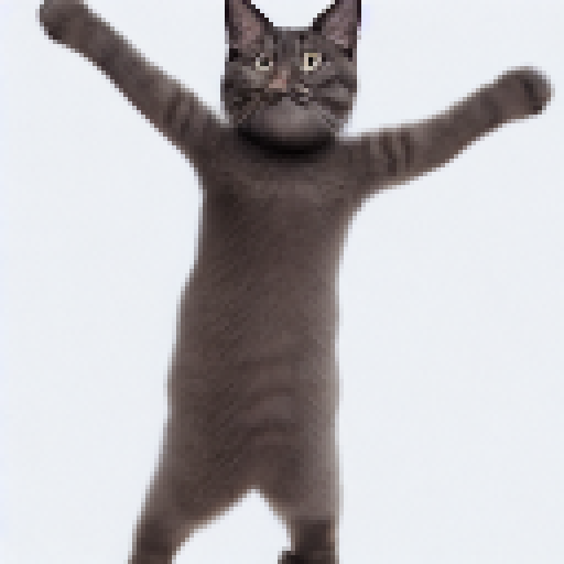 A singing cat and it wrapped in a towel