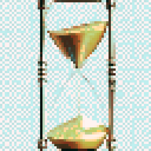 Retro, vibrant colors, swirling waves of energy, clock gears, pulsating neon lights