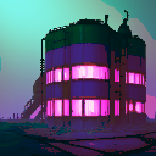 Misty Corrosive Waste Factory
"A mysterious, abandoned factory with a flat, rusted metallic floor for battling, enveloped in a dense pinkish purple mist. The edges of the battleground are bordered by pools of glowing toxic waste and dripping pipes, with rusted machinery faintly visible through the fog. A green glow reflects off the mist, creating a haunting atmosphere."