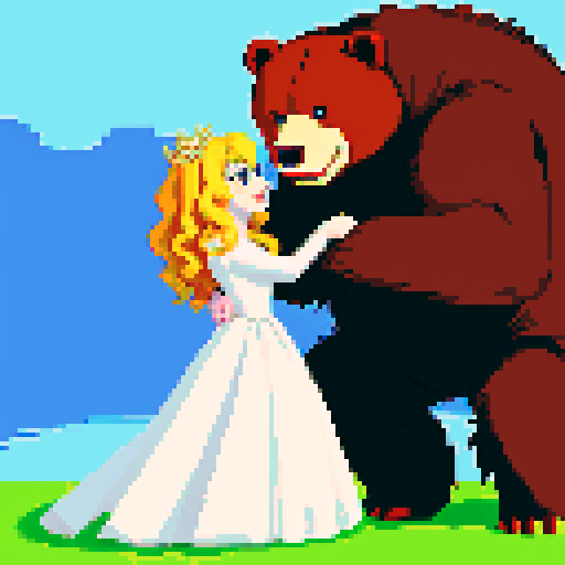 married couple, she is a dragon and he is a bear