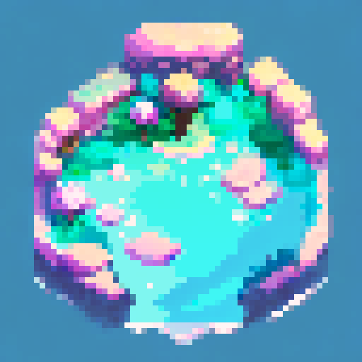 Tree, rendered in vibrant pixel art for a game asset in an earthbound style, png, white background, black outline