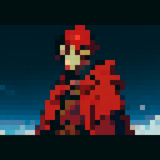 boy in red cloak