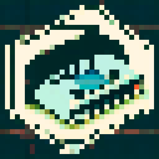 VHS tape in 8bit pixel style. Do not use too many pixels. Black tape with 4 colors on the label.