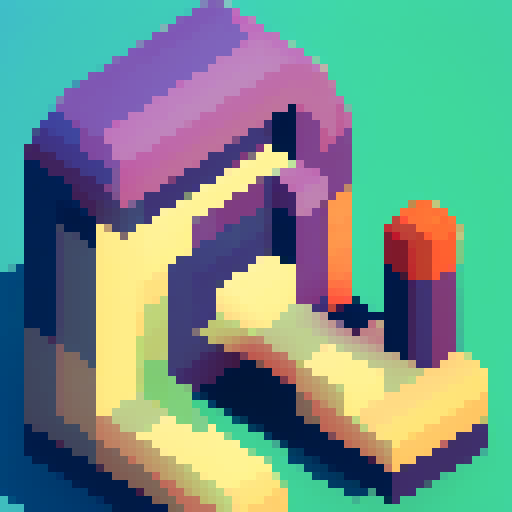 Ps1-style face with chunky pixels, vibrant and retro colors, simplified shapes, charmingly crude details, dithering, abstracted facial features, textured blocks, and a classic video game aesthetic in pixel art