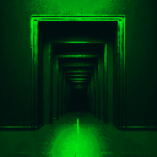 wide shot, open door, infinite doors, landscape, portrait