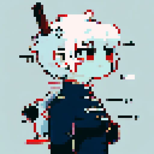 archer in side view rendered in pixel art 24 bit character