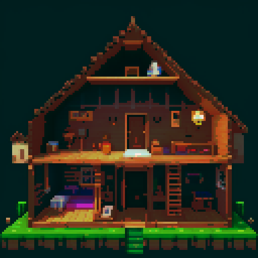 make me the interior of a 2d sidescroller house with nothing but a background inside of it
