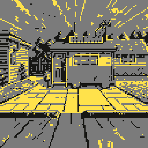 Tiny suburban trailer home, legend of Zelda isometric perspective, front view, tile based art, 8x8 tiles, pixel art
