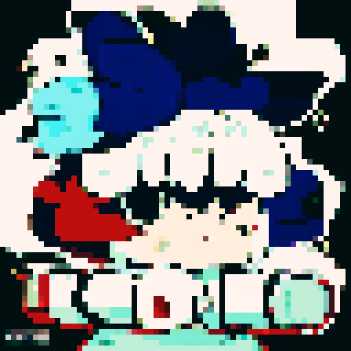 Anime-inspired pixel art character portrait showing a close-up of a skilled sniper aiming their rifle with precision at the head of a distant target.