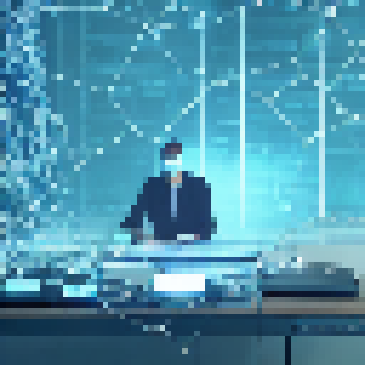 A frazzled programmer sits amid a tangle of wires and circuit boards, surrounded by glowing screens and stacks of books, as he feverishly types away at his keyboard, his eyes darting back and forth as he struggles to create the ultimate AI assistant.