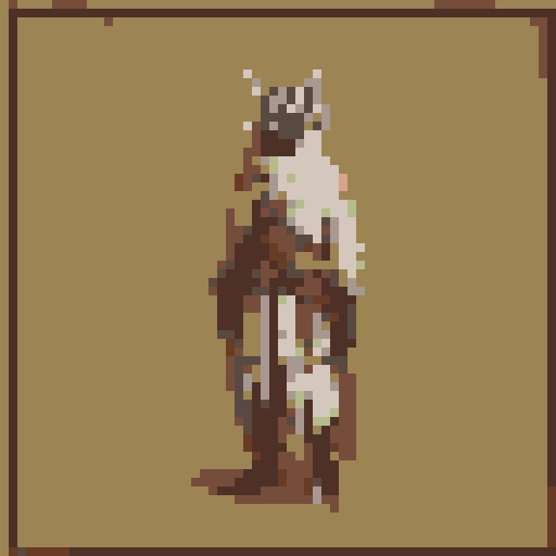 small fantasy icon of ratman archer for use in a fantasy wargame