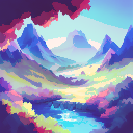 mountains with white peaks, rugged landscape overlooking a vast lake encircled by mountains