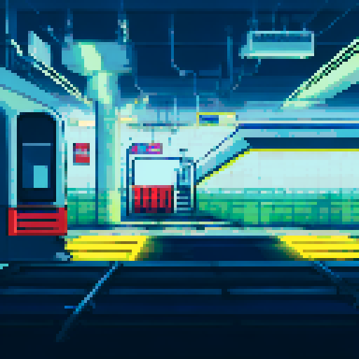 Underground train station