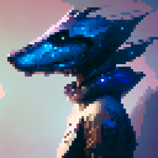 pixel art game, blue themed, chill