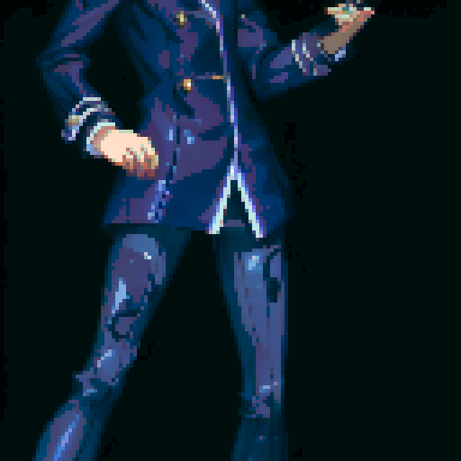 fullbody art of naoto from persona 4