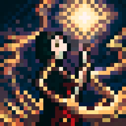 best quality, ultra-detailed, high resolution, extremely detailed cg,unity 8k wallpaper,
manga,medium quality,action style,1girl,long hair,black hair,red eyes,determined expression,miko,shrine maiden,red and white,hakama,bow and arrow,purification arrow,evil spirit,monster,dungeon,shrine,torii,stone lanterns,darkness