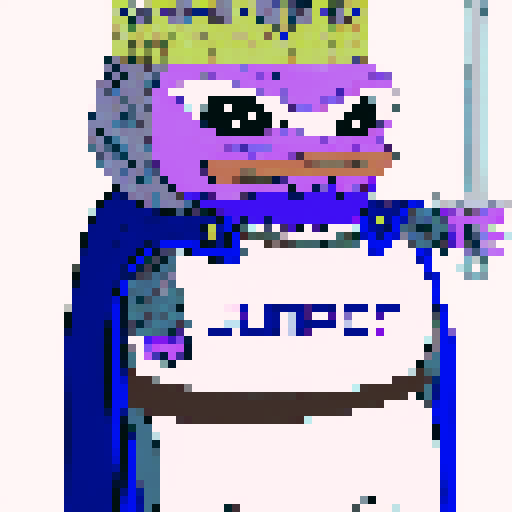 Purple warrior pepe
