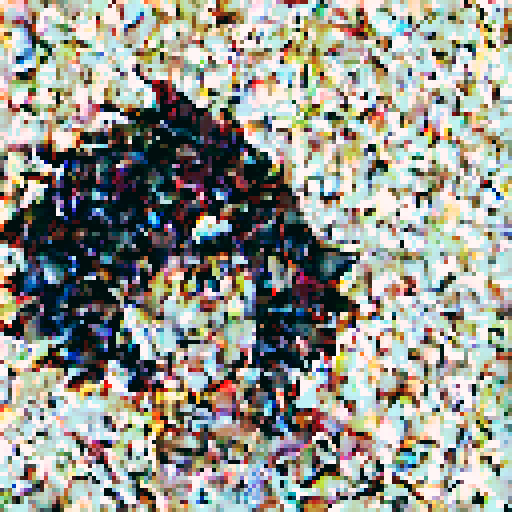 "Anime girl gazes at swirling 2D shapes in pinks, purples, and greens while "@3ab3z" glows in small font at bottom left of image."