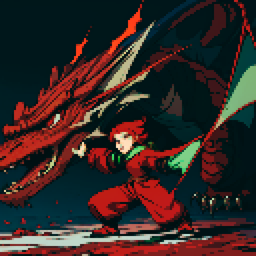 full-body image of a red dragon, dragon alone with nobody else in the frame, no humans, no characters, dragon only