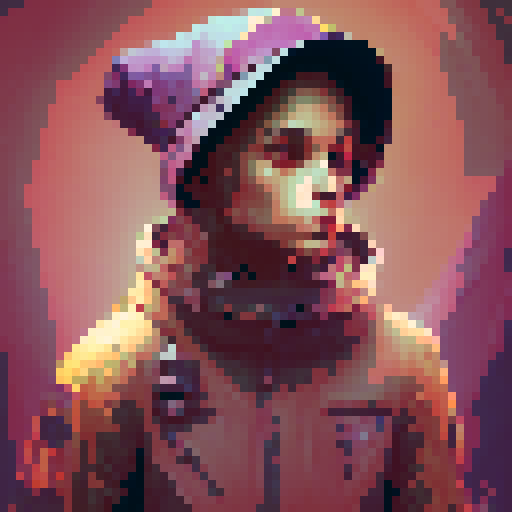 alien with a item, and wearing a hat