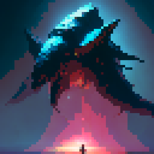 cursed staff with glowing red colors, emanating evil magic, in a fantasy RPG style