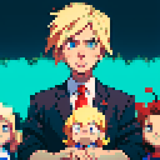 donald trump pixel art