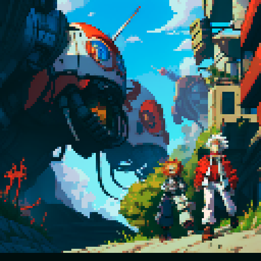 mad scientist with robot