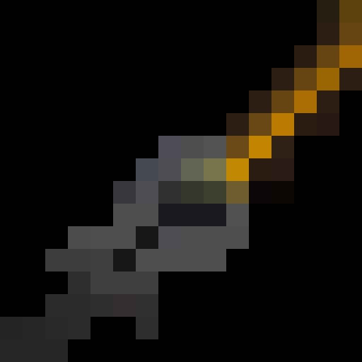 fire sword, pixel art, close up, game icon, 16x16, vibrant colors, glowing embers, sharp edges, intricate patterns